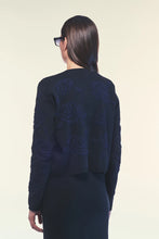 Carica l&#39;immagine nel visualizzatore di Gallery, Cardigan rose jacquard
