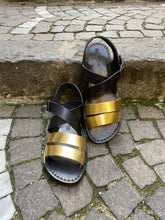 Carica l'immagine nel visualizzatore di Gallery, SANDALO ORO E NERO
