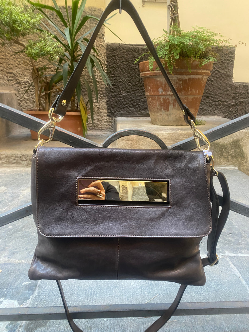 Borsa Rettangolare in pelle