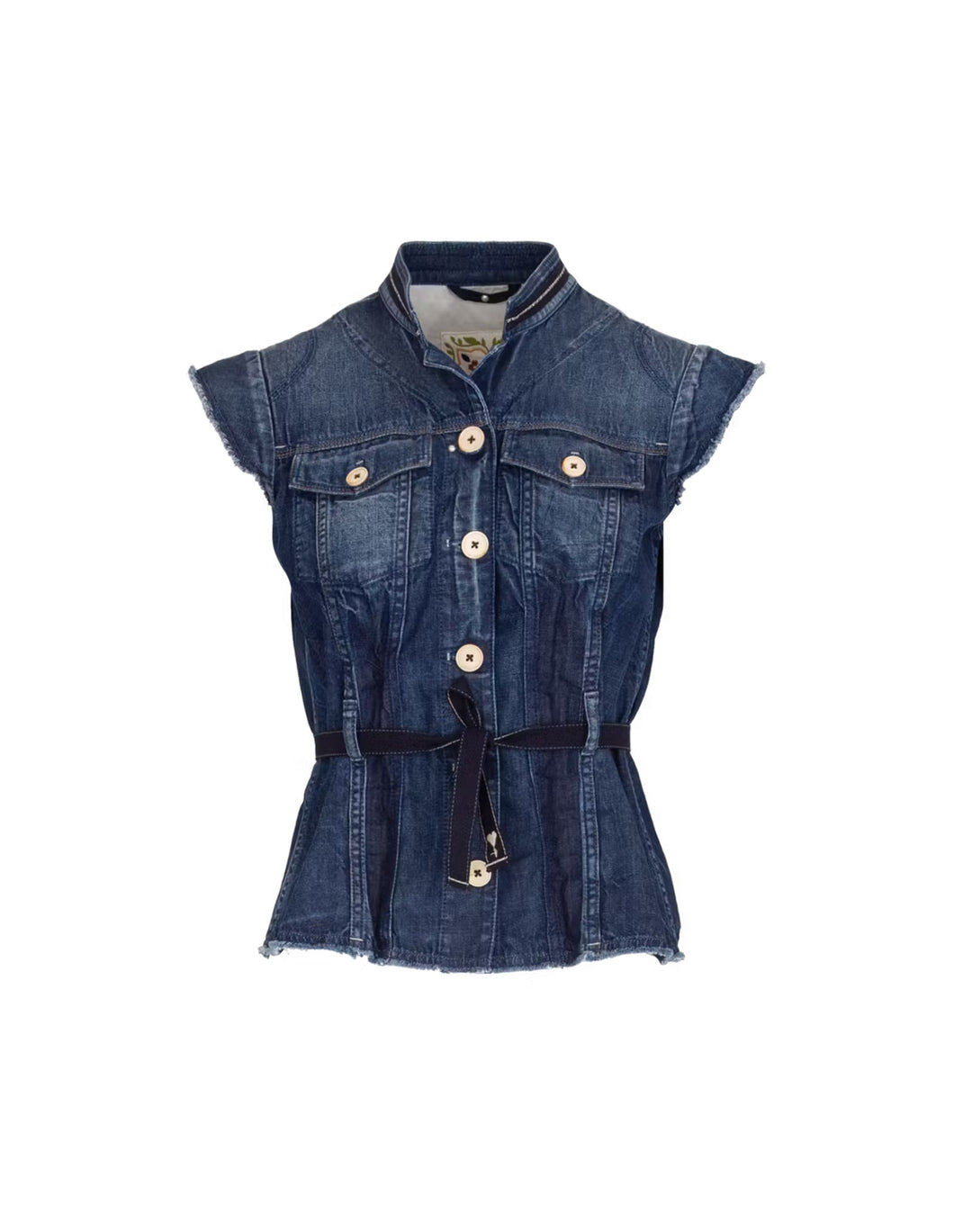 Gilet In Denim Leggero
