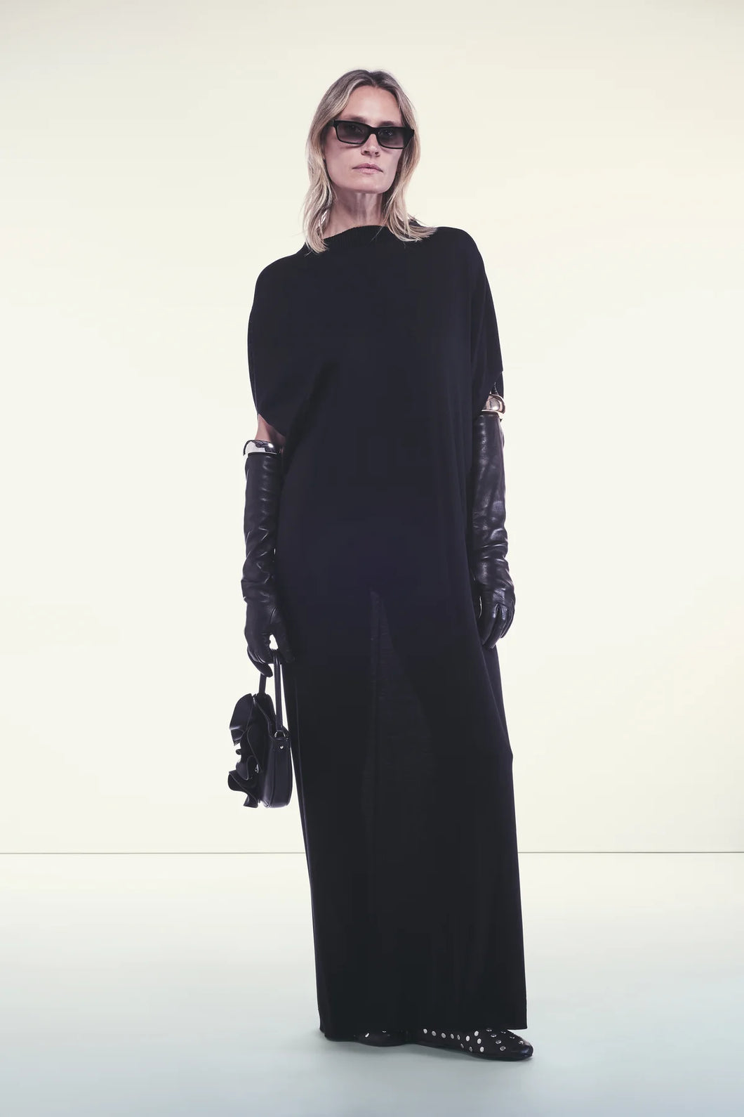 Abito lungo in Merinos